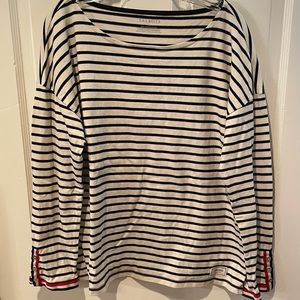 Talbots Breton Stripe Knit Shirt